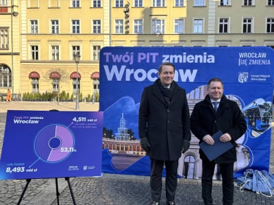 Połowa budżetu Wrocławia to dochody z podatków. Miasto zachęca do rozliczenia PIT we Wrocławiu