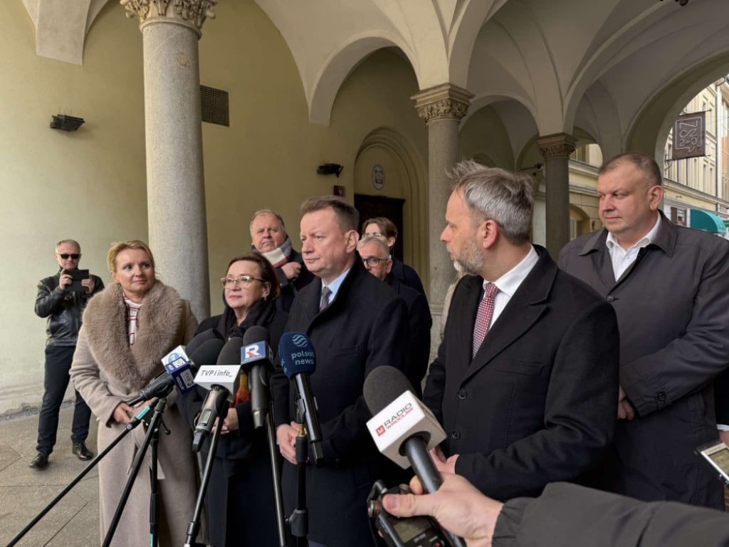 Mariusz Błaszczak: W imieniu PiS deklaruje pełne wsparcie dla referendum ws. odwołania prezydenta Jacka Sutryka - Mariusz Błaszczak, szef klubu parlamentarnego Prawa i Sprawiedliwości we Wrocławiu. Fot: Mateusz Florczyk/ Radio Wrocław