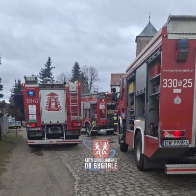 Pożar budynku pod Wrocławiem. W środku znaleziono zwęglone zwłoki - 0