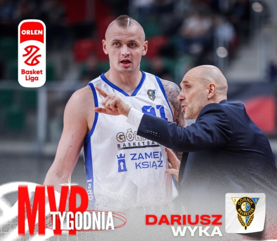 Dariusz Wyka zawodnikiem kolejki w Basket Lidze - Dariusz Wyka był najlepszym zawodnikiem Górnika w Zielonej Górze. Fot. Orlen Basket Liga