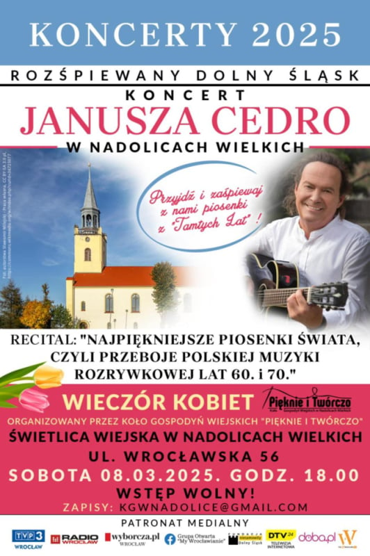 Koncert Janusza Cedro w Nadolicach Wielkich