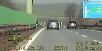 Szalona jazda młodego Słowaka na autostradzie A4. Pędził aż 214 km/h [WIDEO]