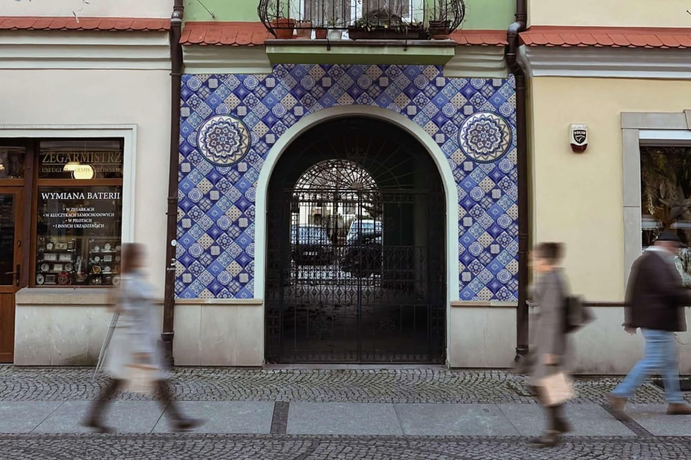 Ceramiczne budynki w Bolesławcu? Jedna z ulic miasta może zmienić się nie do poznania! - Wizualizacja nowej elewacji kamienicy na ulicy Prusa.