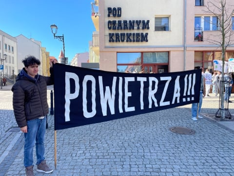 "Zima odchodzi, smog zostaje". Młodzież ze Lwówka Śląskiego chce czystszego powietrza - 1