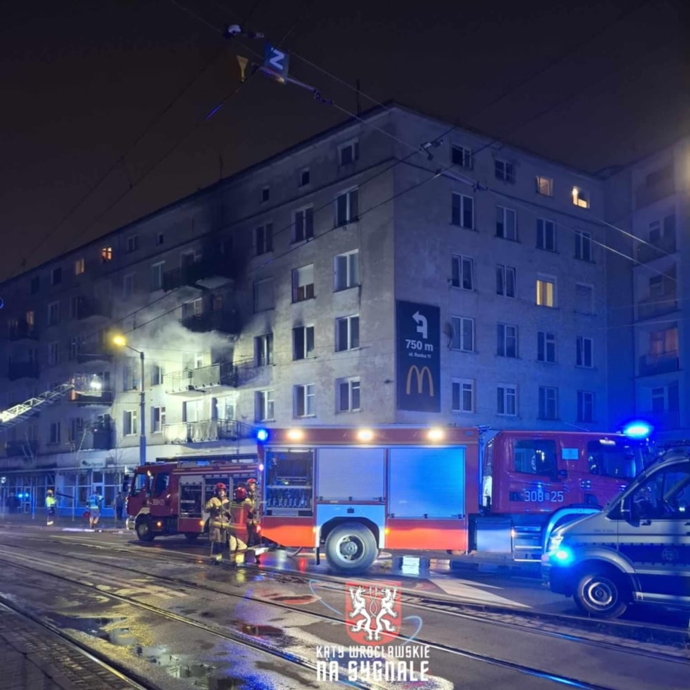 Pożar w centrum Wrocławia. Jedna ofiara śmiertelna - Pożar budynku przy ulicy Sądowej we Wrocławiu Zdjęcie ilustracyjne. Fot. czytelnik