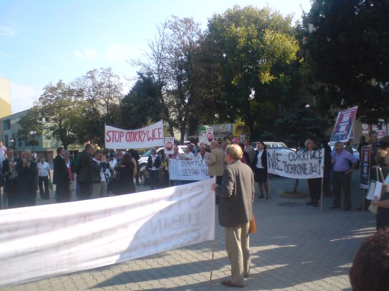 Protest mieszkańców Lubina (Zobacz) - 3