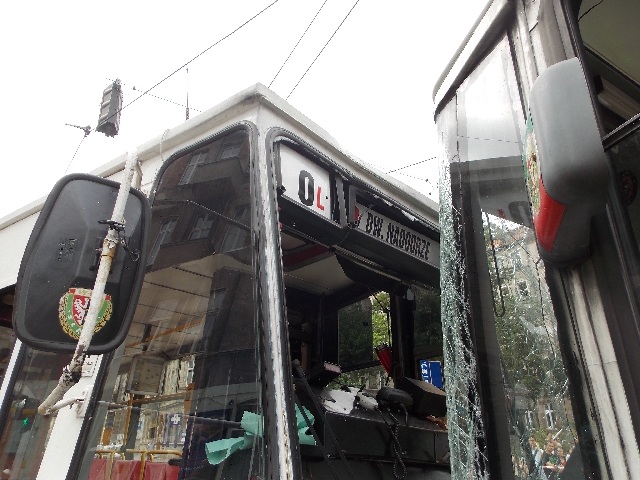 Zderzenie tramwajów (Zdjęcia)