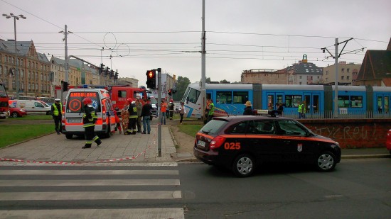 Zderzenie dwóch tramwajów (Foto)