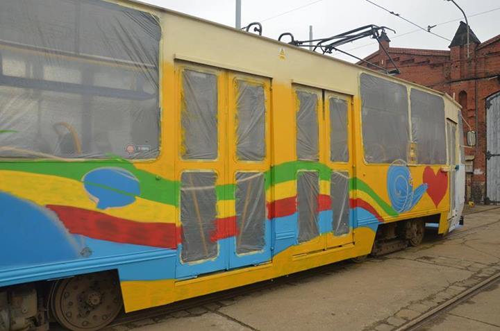 Jedyny taki tramwaj w mieście (Zdjęcia)