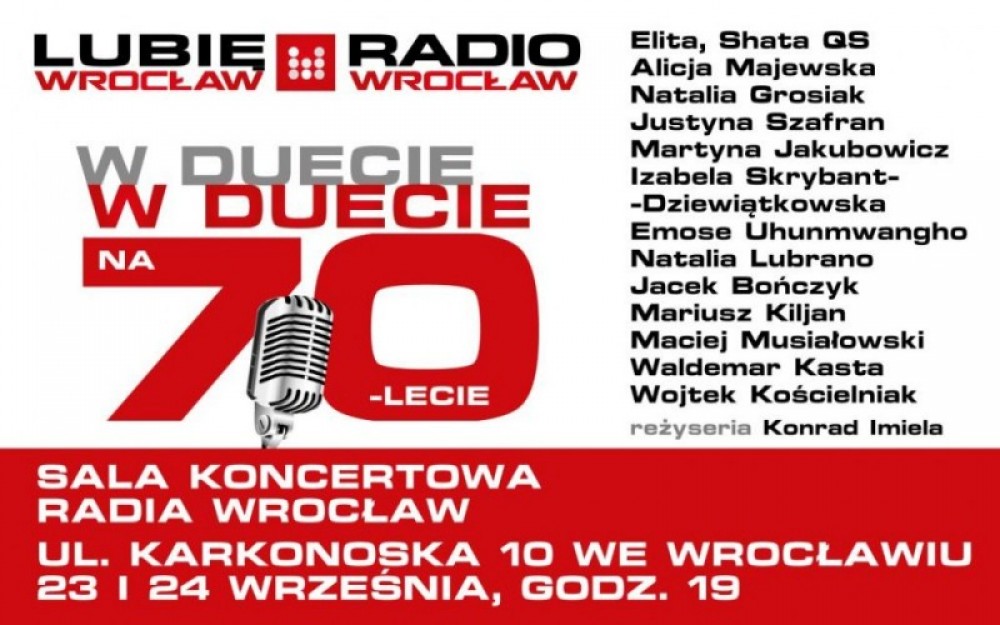 W duecie na 70-lecie. Za nami koncert jubileuszowy Radia Wrocław (ZDJĘCIA)