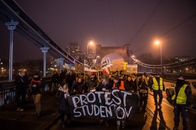 Studenci protestowali na ulicach Wrocławia